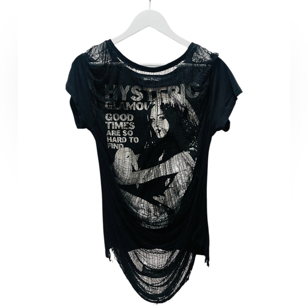 Auth Hysteric Glamour ‘Good Times Are So Hard To Find’ T-Shirt